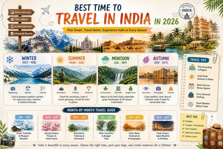Best Time to Travel in India in 2026 Best Time to Travel in India in 2026