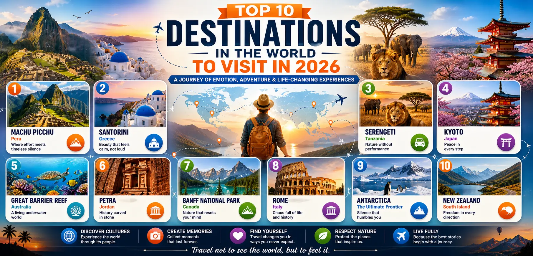 Top 10 Destinations in the World to Visit in 2026